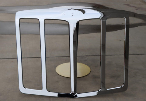 GA-PE-009A PETERBILT 579 -2012 2013 2014 2015 2016 2017 2018 2019 2020 2021 2022 2023 2024 GRILLE CHROME W/O BUG SCREEN