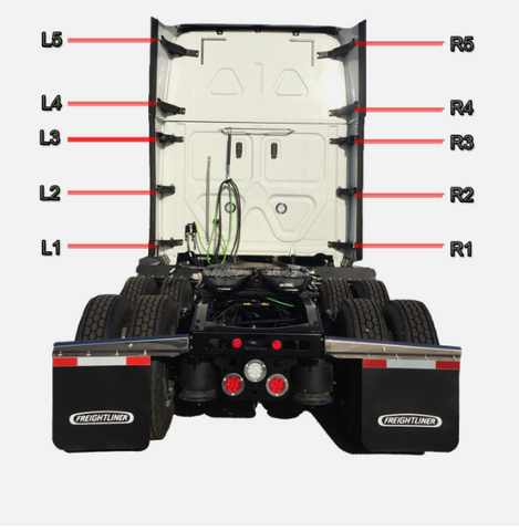 GA-FR-074-1R* Fairing Hinge-L5 Upper-Right For FREIGHTLINER CASCADIA 2008 2009 2010 2011 2012 2013 2014 2015 2016 2017 2018 2019 2020 2021 2022 2023 2024