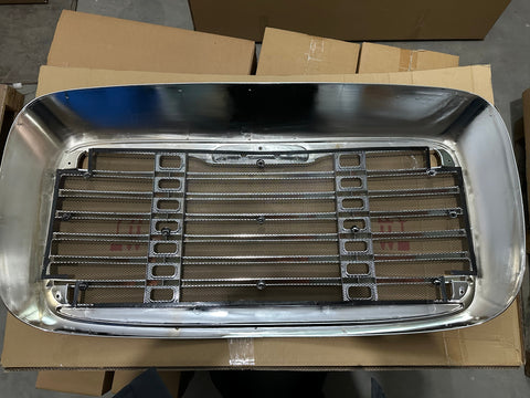 GA-FR-002* FREIGHTLINER COLUMBIA 2001 2002 2003 2004 2005 2006 2007 2008 2009 2010 2011 2012 2013 2014 2015 2016 2017 2018 2019 2020 2021 2022 2023 2024 Chrome Grille with Bug Screen