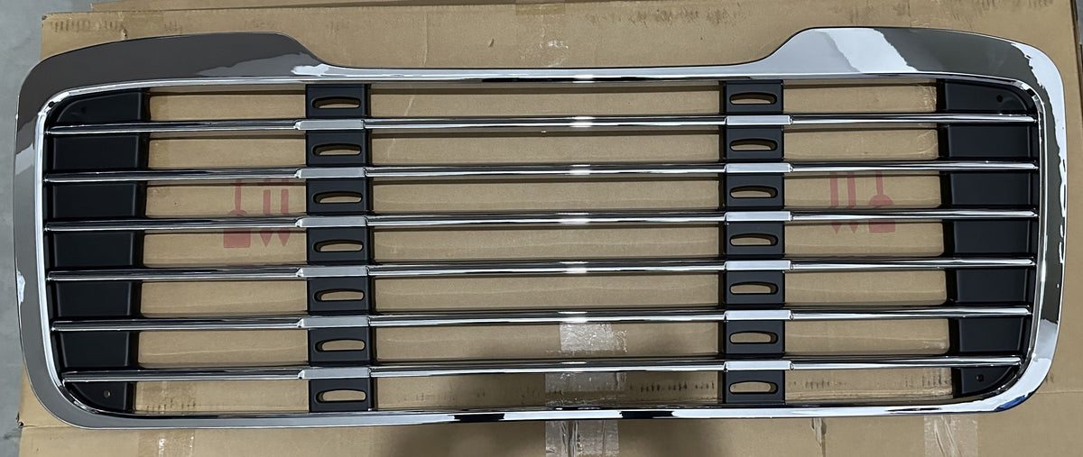 GA-FR-003A* FREIGHTLINER M2 106 112 Chrome Grille 2003 2004 2005 2006 2007 2008 2009 2010 2011 2012 2013 2014 2015 2016 2017 2018 2019 2020 2021 2022 2023 2024 W/O BUG Screen