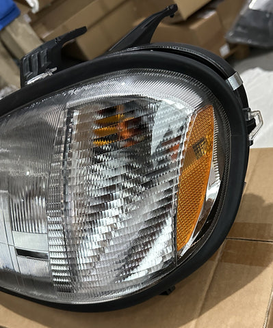 GA-FR-004L* Headlights For FREIGHTLINER COLUMBIA 2000 2001 2002 2003 2004 2005 2006 2007 2008 2009 2010 2011 2012 2013 2014 2015 2016 2017 2018 2019 2020 2021 2022 2023 2024LH Driver Side Assembly Halogen