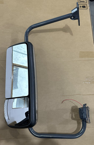 GA-FR-040D-L* DOOR MIRROR CHROME WITH BRACKET LH For FREIGHTLINER CENTURY COLUMBIA 2004 2005 2006 2007 2008 2009 2010 2011 2012 2013 2014 2015 2016 2017 2018 2019 2020 2021 2022 2023 2024