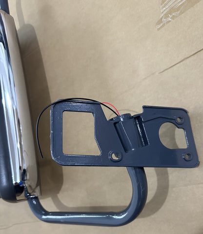 GA-FR-040D-L* DOOR MIRROR CHROME WITH BRACKET LH For FREIGHTLINER CENTURY COLUMBIA 2004 2005 2006 2007 2008 2009 2010 2011 2012 2013 2014 2015 2016 2017 2018 2019 2020 2021 2022 2023 2024