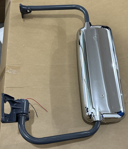 GA-FR-040D-L* DOOR MIRROR CHROME WITH BRACKET LH For FREIGHTLINER CENTURY COLUMBIA 2004 2005 2006 2007 2008 2009 2010 2011 2012 2013 2014 2015 2016 2017 2018 2019 2020 2021 2022 2023 2024