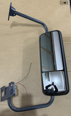 GA-FR-040D-R* DOOR MIRROR CHROME WITH BRACKET RH For FREIGHTLINER CENTURY COLUMBIA 2004 2005 2006 2007 2008 2009 2010 2011 2012 2013 2014 2015 2016 2017 2018 2019 2020 2021 2022 2023 2024