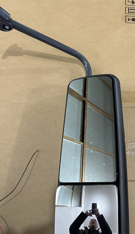 GA-FR-040D-R* DOOR MIRROR CHROME WITH BRACKET RH For FREIGHTLINER CENTURY COLUMBIA 2004 2005 2006 2007 2008 2009 2010 2011 2012 2013 2014 2015 2016 2017 2018 2019 2020 2021 2022 2023 2024