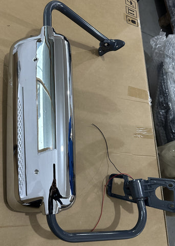 GA-FR-040D-R* DOOR MIRROR CHROME WITH BRACKET RH For FREIGHTLINER CENTURY COLUMBIA 2004 2005 2006 2007 2008 2009 2010 2011 2012 2013 2014 2015 2016 2017 2018 2019 2020 2021 2022 2023 2024