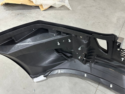 GA-FR-102D Front Bumper Comp.High W/O FOG LAMP HOLE W CHROME STRIPE FOR FREIGHTLINER CASCADIA 2018 2019 2020 2021 2022 2023 2024