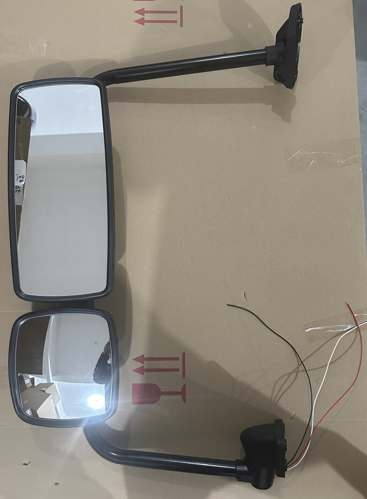 GA-FR-041B-L* Door Mirror Assembly with Arm Left BLACK For FREIGHTLINER M2 2003 2004 2005 2006 2007 2008 2009 2010 2011 2012 2013 2014 2015 2016 2017 2018 2019 2020 2021 2022 2023 2024