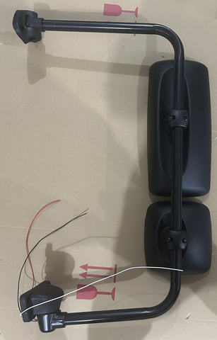 GA-FR-041B-L* Door Mirror Assembly with Arm Left BLACK For FREIGHTLINER M2 2003 2004 2005 2006 2007 2008 2009 2010 2011 2012 2013 2014 2015 2016 2017 2018 2019 2020 2021 2022 2023 2024