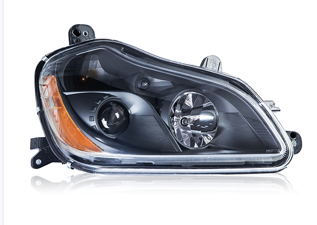 GA-KW-020B-L*Kenworth T680 -2012 2013 2014 2015 2016 2017 2018 2019 2020 2021 2022 2023 2024 HEAD LAMP NORMAL BLACK