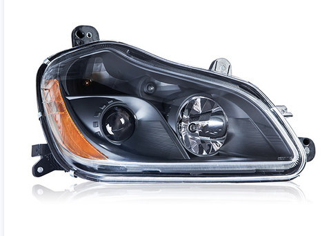 GA-KW-020B-L*Kenworth T680 -2012 2013 2014 2015 2016 2017 2018 2019 2020 2021 2022 2023 2024 HEAD LAMP NORMAL BLACK