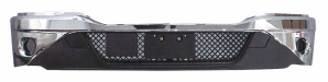 GA-KW-044D KENWORTH T680 -2012 2013 2014 2015 2016 2017 2018 2019 2020 2021 2022 2023 2024 BUMPER CHROME WITH FOG LAMP HOLE